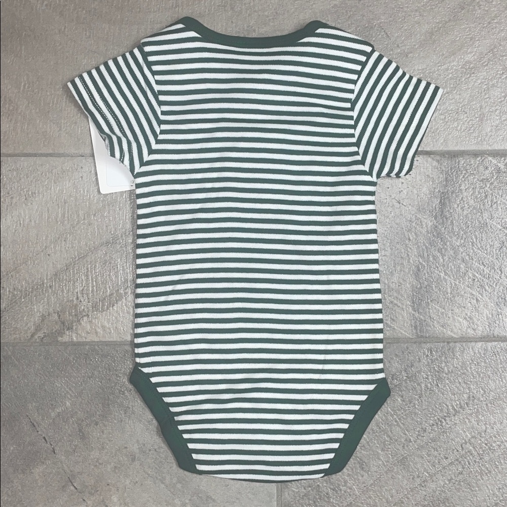 BNWT Creative Knitwear Striped Baylor University Baby Onesie, Size 6-9mos - Picture 5 of 5